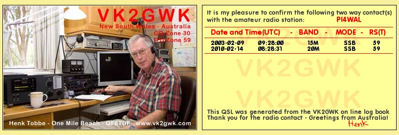 PI4WAL qsl PACC 2010