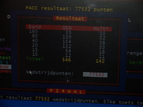 PACC 2014 resultaat